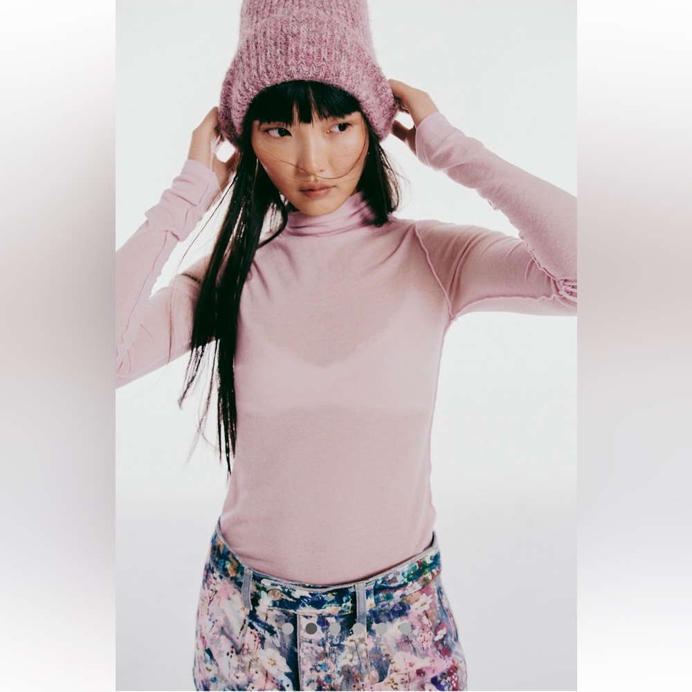 FREE PEOPLE We The Free Peppermint Turtleneck NWT